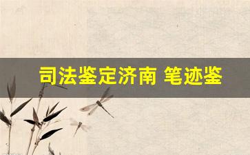 司法鉴定济南 笔迹鉴定(司法鉴定济南 笔迹鉴定费用)