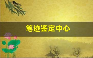 笔迹鉴定中心(笔迹鉴定中心电话)