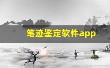 笔迹鉴定软件app(鉴定笔迹需要多少钱)