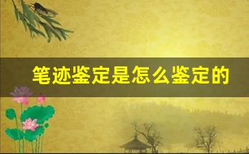 笔迹鉴定是怎么鉴定的(模仿签名能鉴定出来吗)